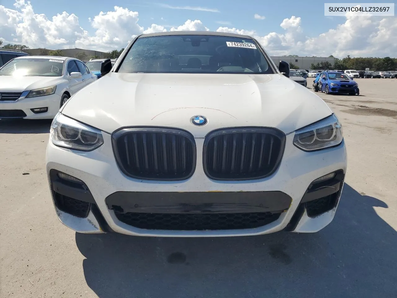 2020 BMW X4 xDrive30I VIN: 5UX2V1C04LLZ32697 Lot: 74239264