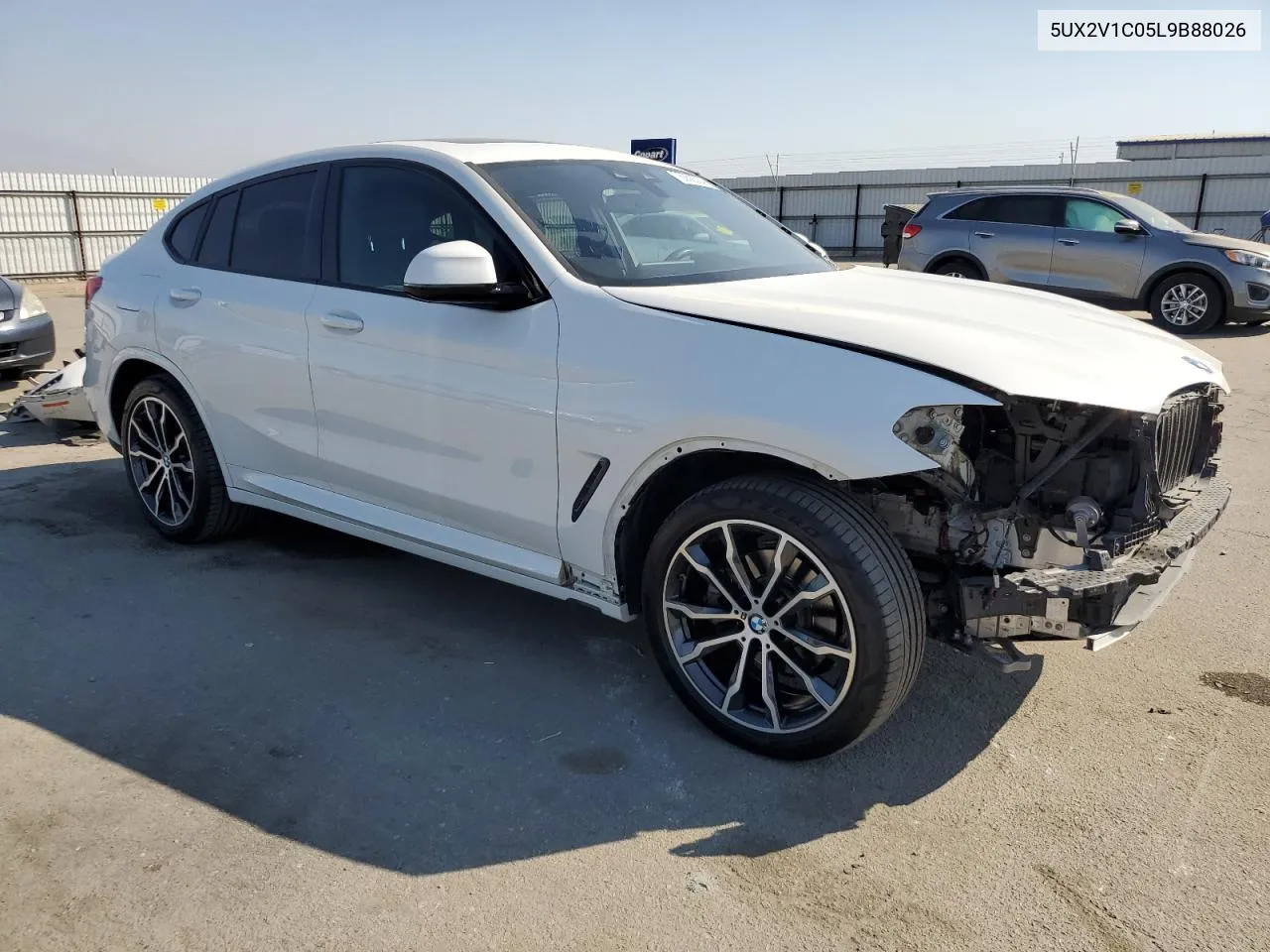 2020 BMW X4 xDrive30I VIN: 5UX2V1C05L9B88026 Lot: 75050304