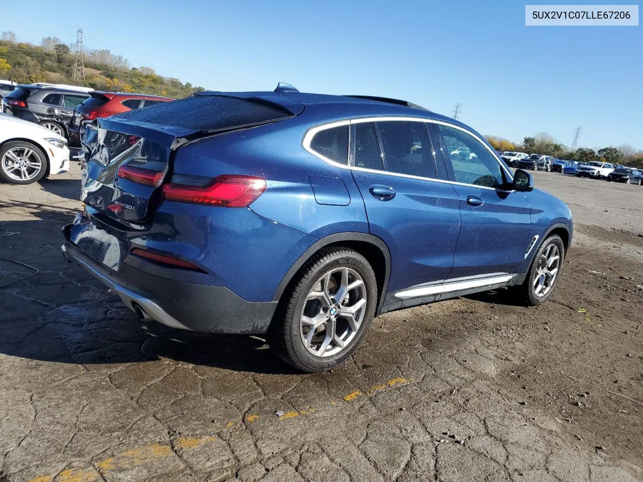 2020 BMW X4 xDrive30I VIN: 5UX2V1C07LLE67206 Lot: 78018964