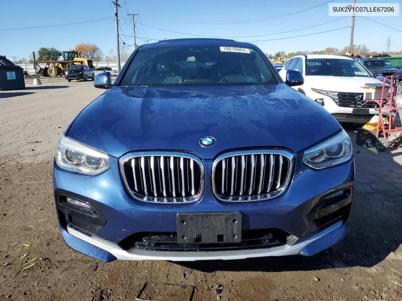 2020 BMW X4 xDrive30I VIN: 5UX2V1C07LLE67206 Lot: 78018964