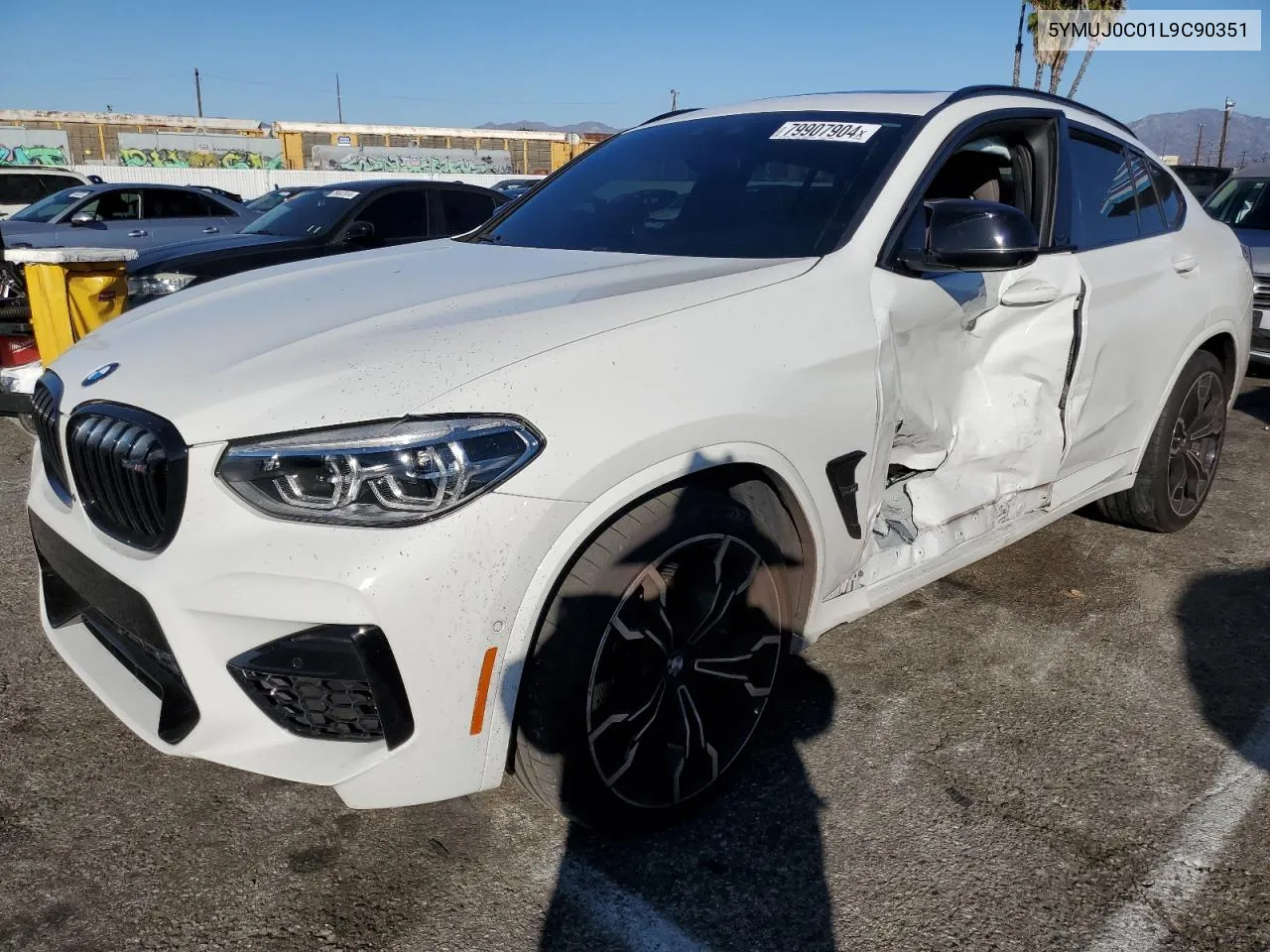 2020 BMW X4 M Competition VIN: 5YMUJ0C01L9C90351 Lot: 79907904