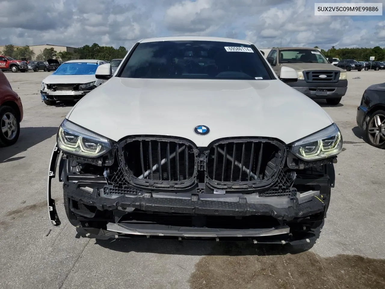 2021 BMW X4 xDrivem40I VIN: 5UX2V5C09M9E99886 Lot: 69586114