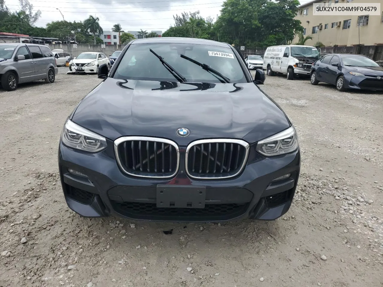 2021 BMW X4 xDrive30I VIN: 5UX2V1C04M9F04579 Lot: 75473994