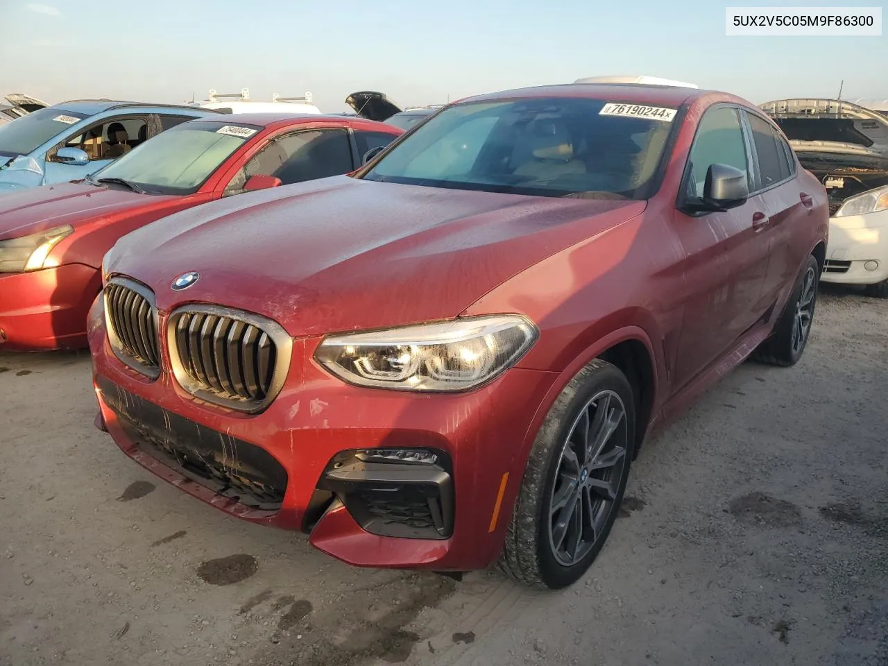 2021 BMW X4 xDrivem40I VIN: 5UX2V5C05M9F86300 Lot: 76190244