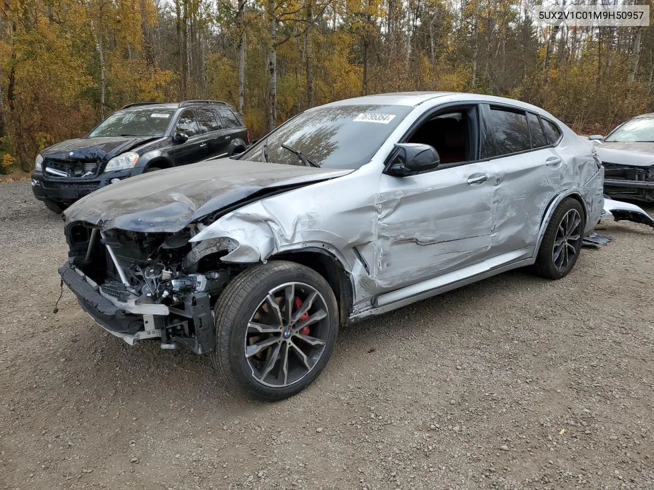 2021 BMW X4 xDrive30I VIN: 5UX2V1C01M9H50957 Lot: 76795354