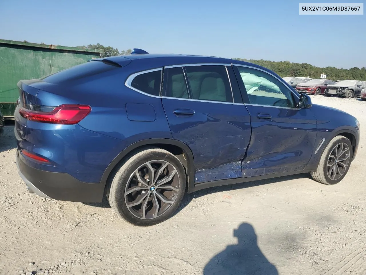 2021 BMW X4 xDrive30I VIN: 5UX2V1C06M9D87667 Lot: 77989354