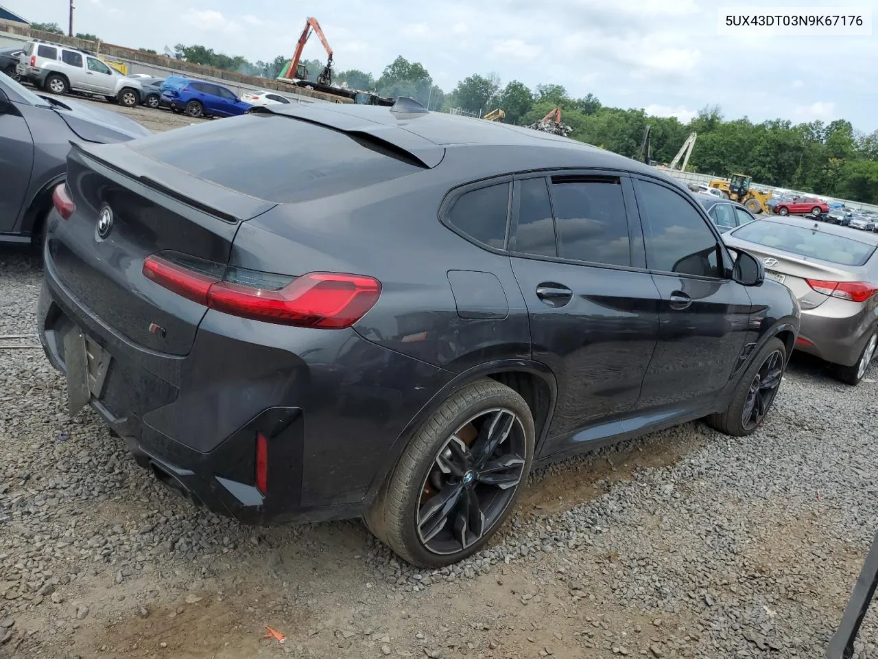 2022 BMW X4 M40I VIN: 5UX43DT03N9K67176 Lot: 58466664