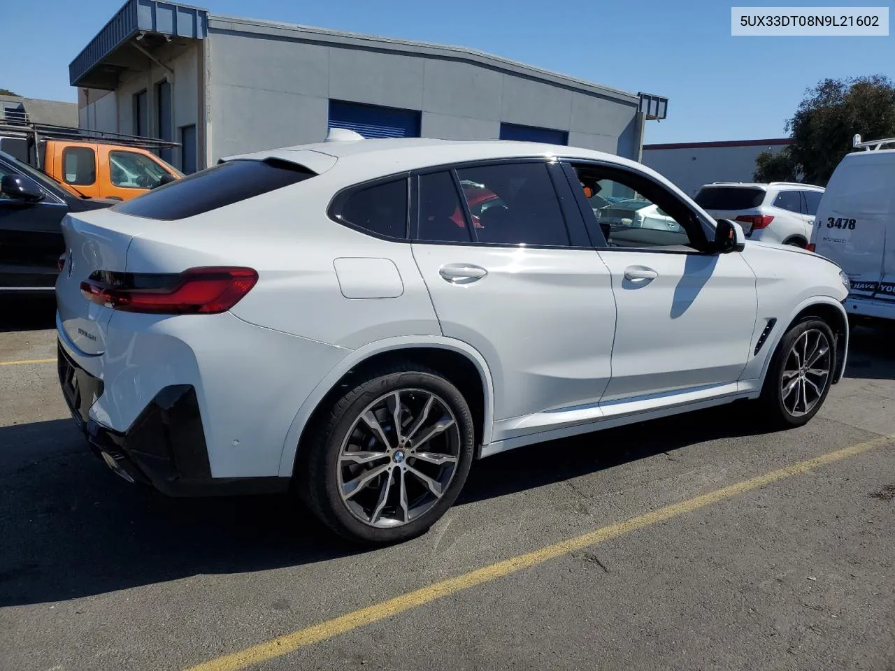 2022 BMW X4 xDrive30I VIN: 5UX33DT08N9L21602 Lot: 74264864