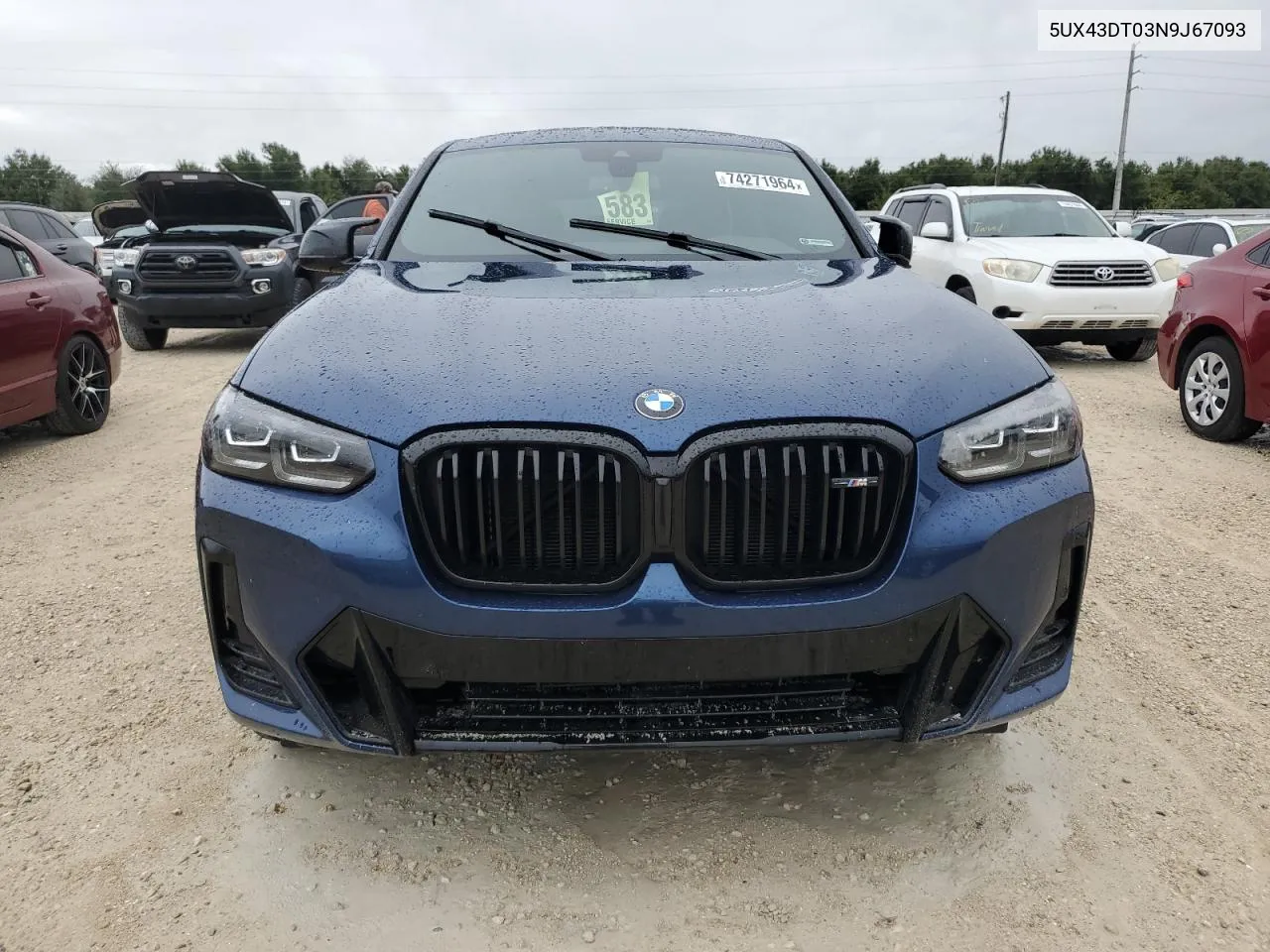 2022 BMW X4 M40I VIN: 5UX43DT03N9J67093 Lot: 77008414