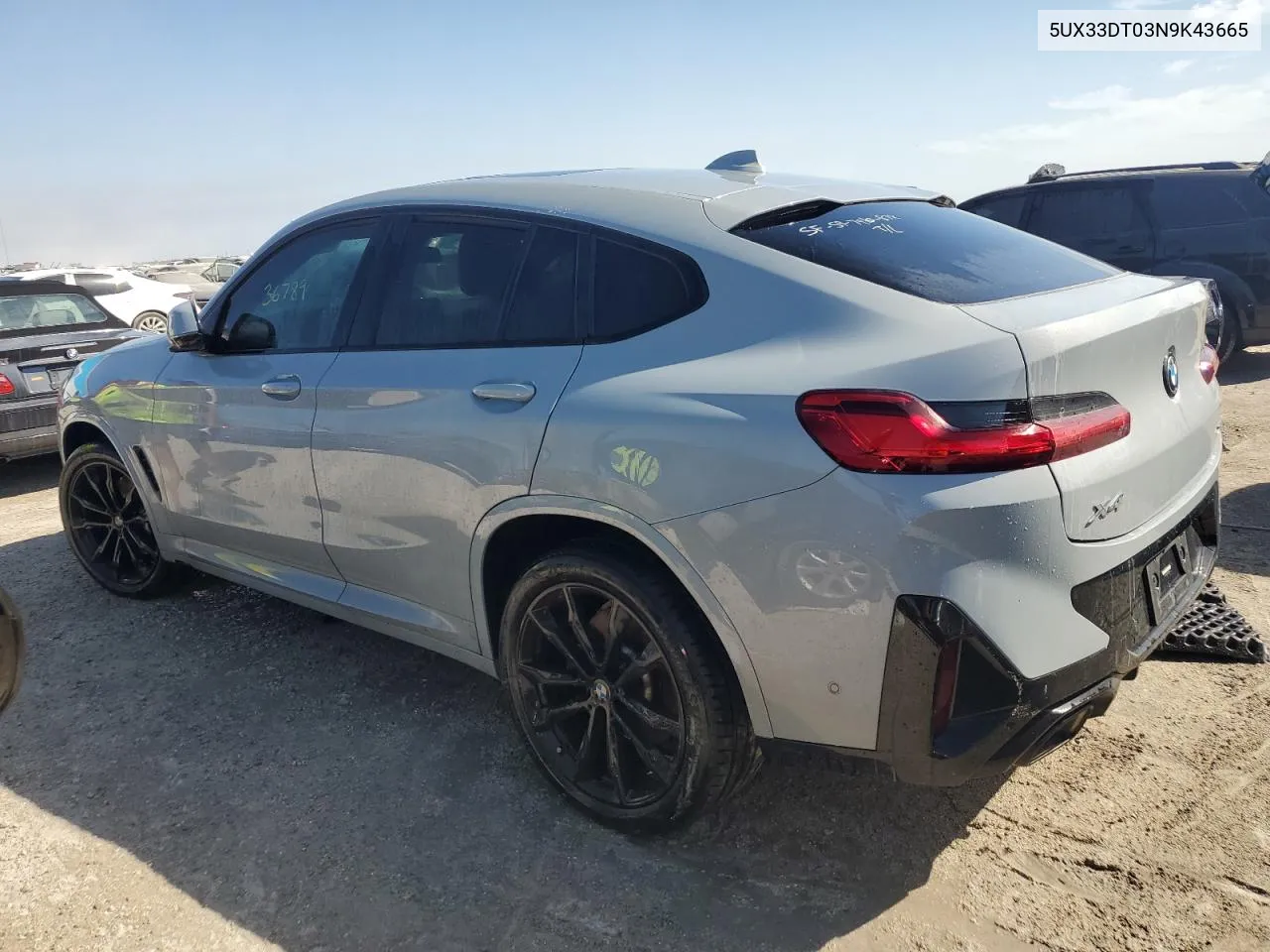 2022 BMW X4 xDrive30I VIN: 5UX33DT03N9K43665 Lot: 74543964