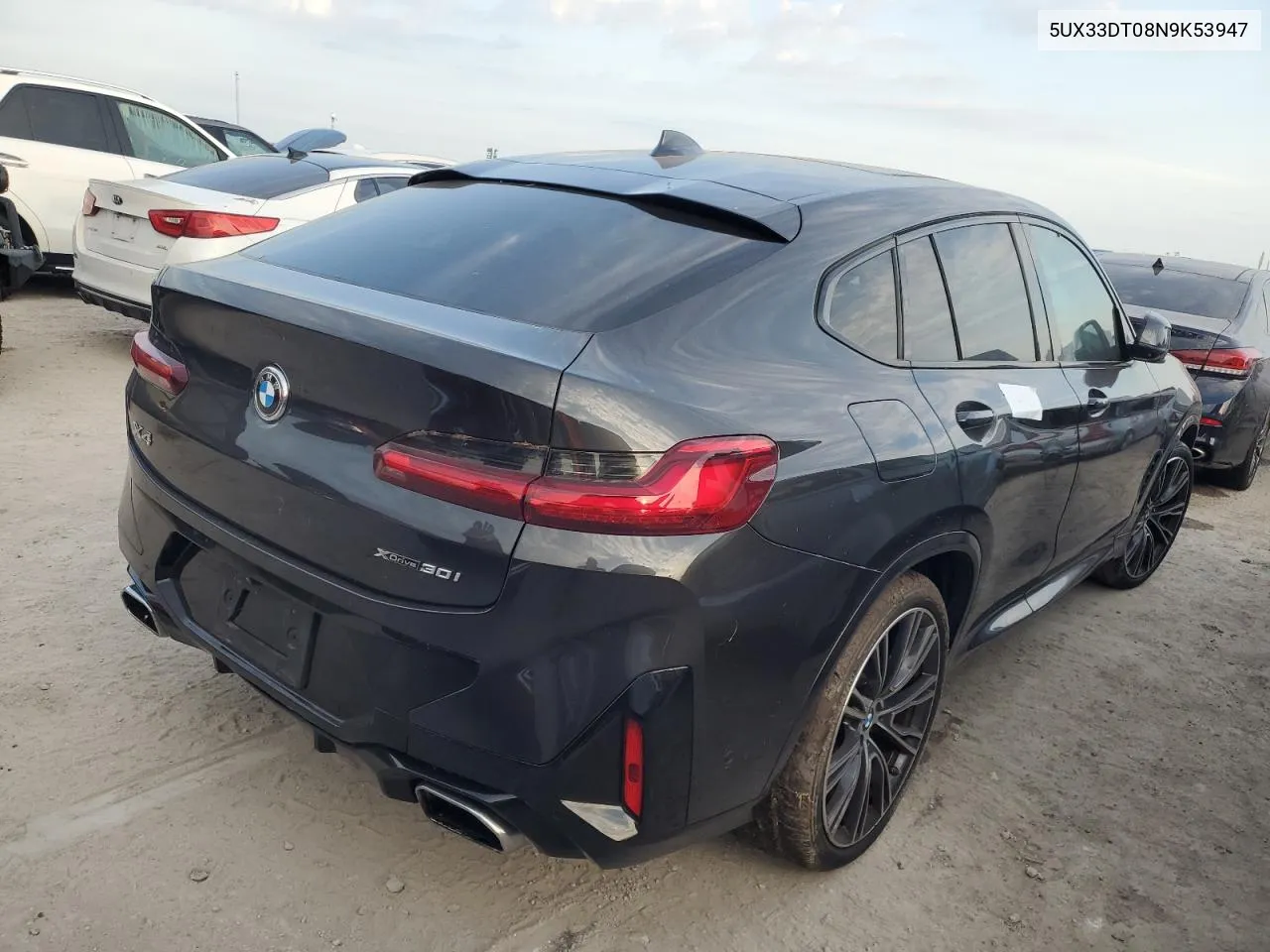 2022 BMW X4 xDrive30I VIN: 5UX33DT08N9K53947 Lot: 74615664