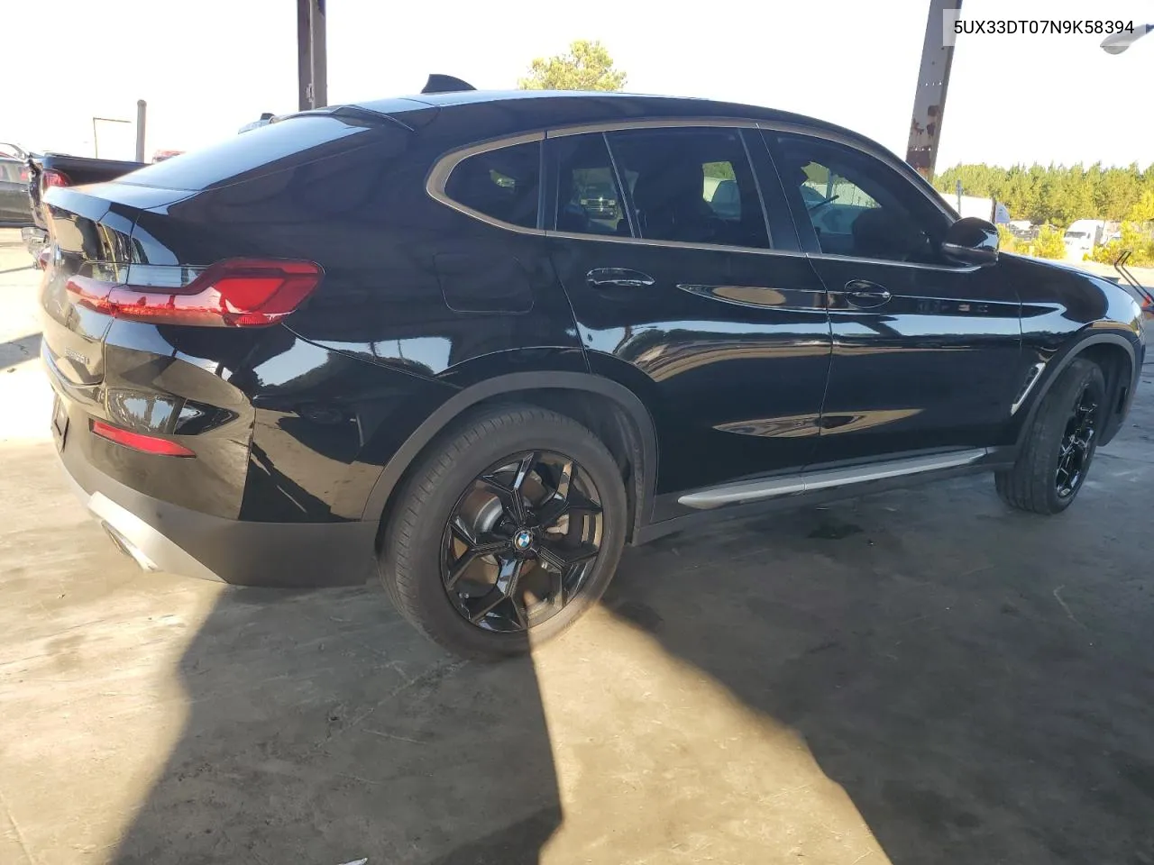 2022 BMW X4 xDrive30I VIN: 5UX33DT07N9K58394 Lot: 77618214