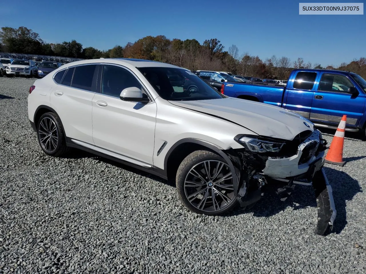 2022 BMW X4 xDrive30I VIN: 5UX33DT00N9J37075 Lot: 79578314