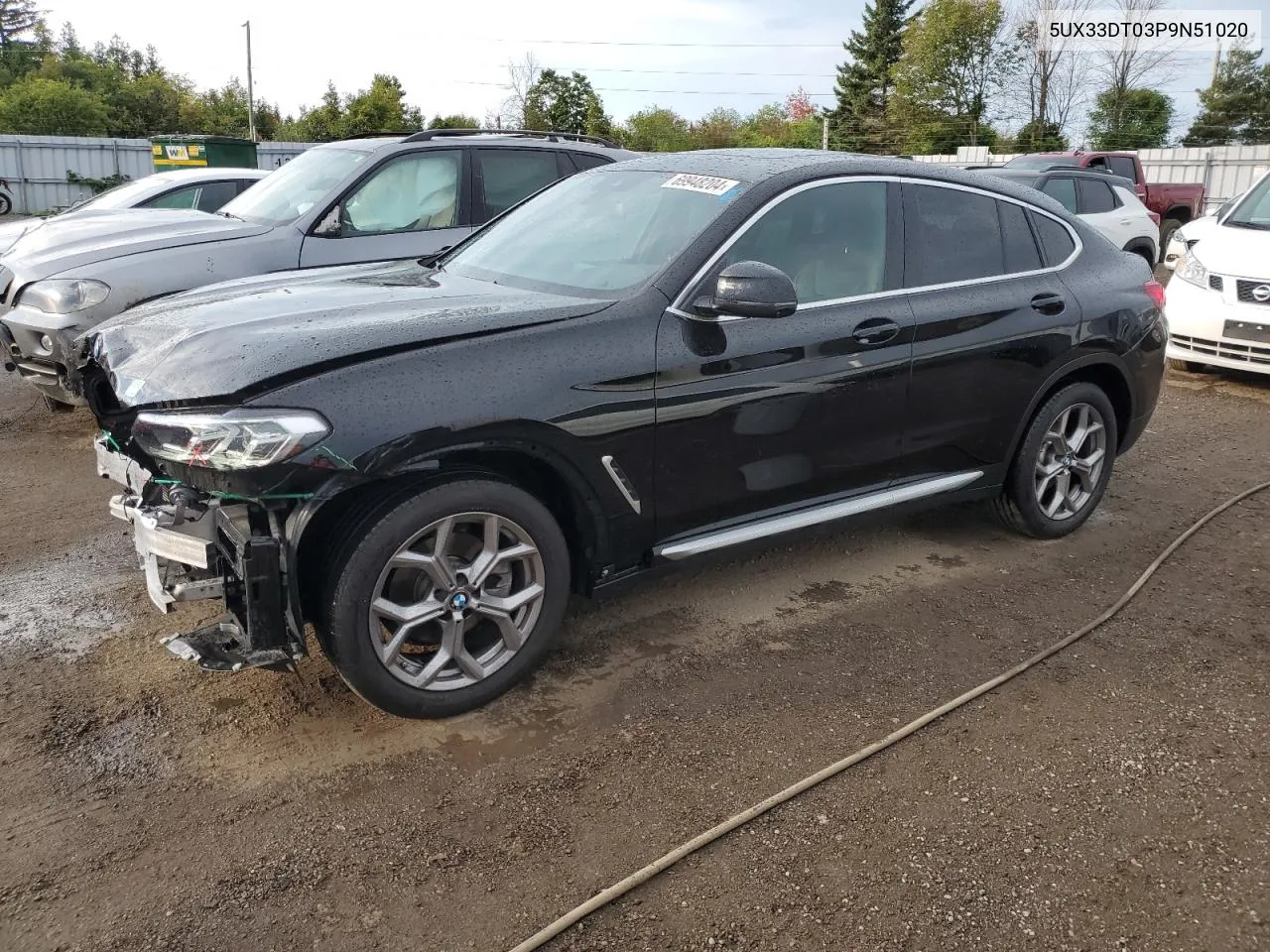 2023 BMW X4 xDrive30I VIN: 5UX33DT03P9N51020 Lot: 69948204