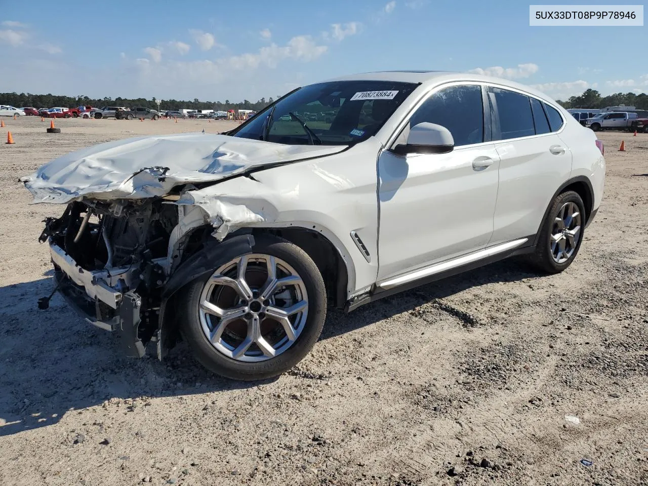 2023 BMW X4 xDrive30I VIN: 5UX33DT08P9P78946 Lot: 70823884