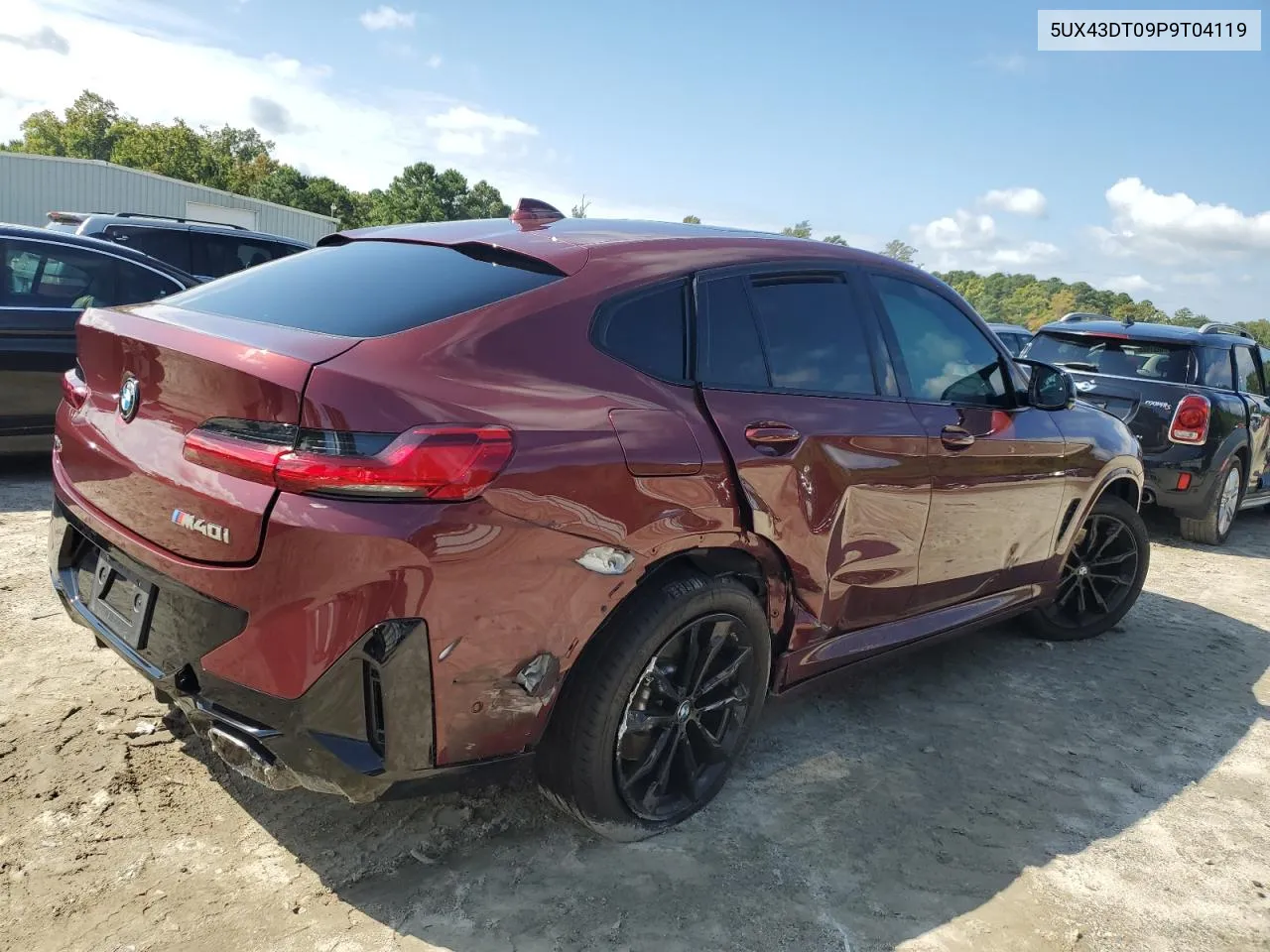 2023 BMW X4 M40I VIN: 5UX43DT09P9T04119 Lot: 71062294