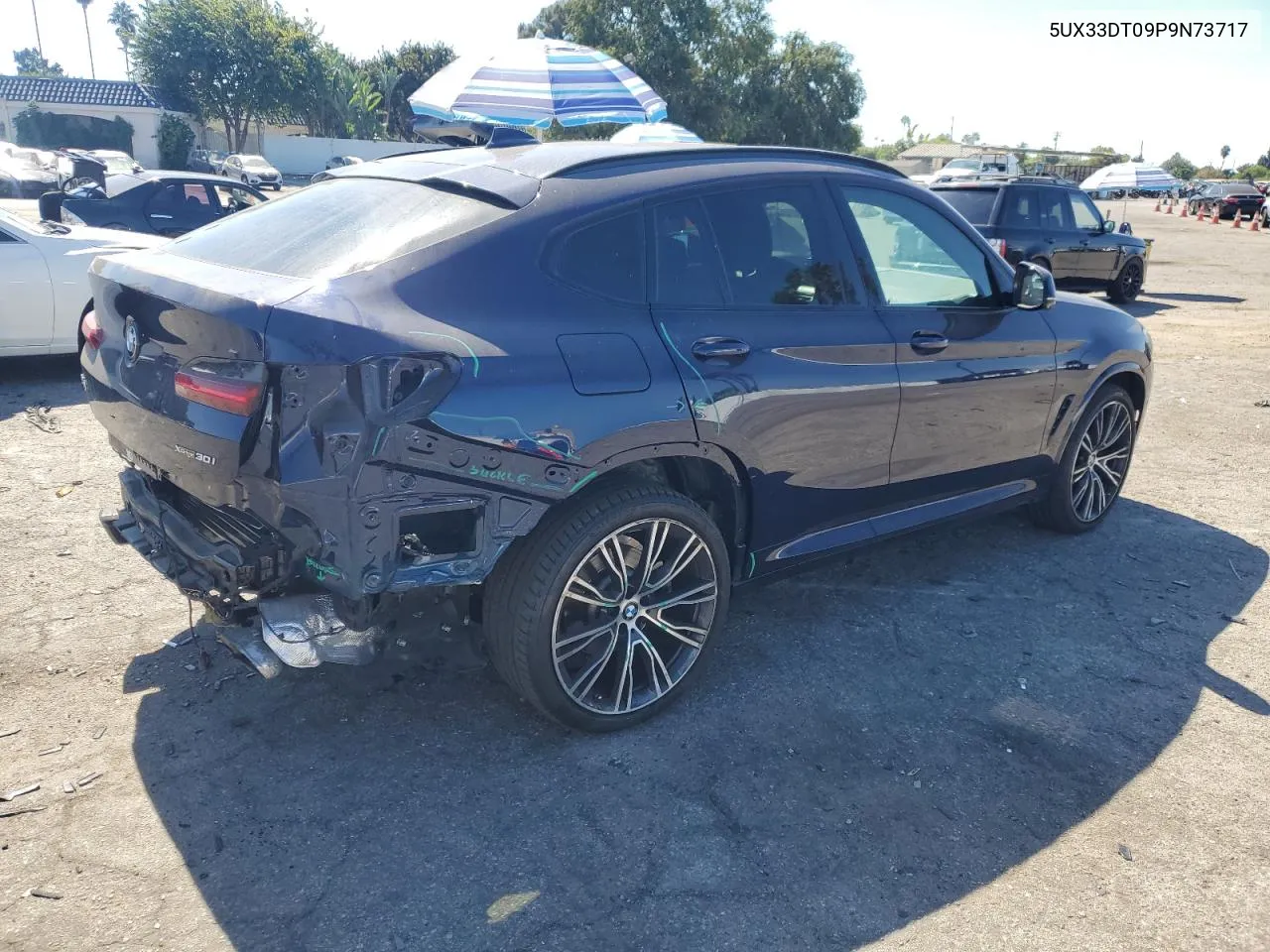 2023 BMW X4 xDrive30I VIN: 5UX33DT09P9N73717 Lot: 74835424