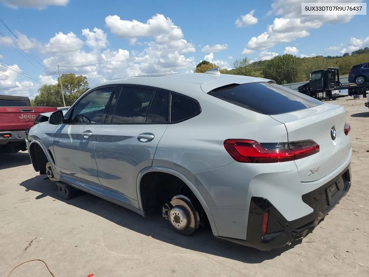 2024 BMW X4 xDrive30I VIN: 5UX33DT07R9U76437 Lot: 71783814