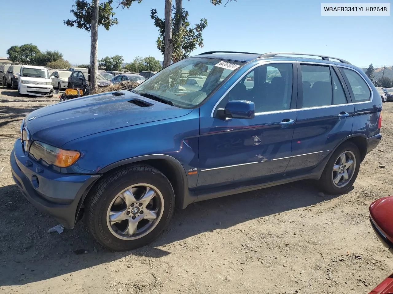 2000 BMW X5 4.4I VIN: WBAFB3341YLH02648 Lot: 64767024