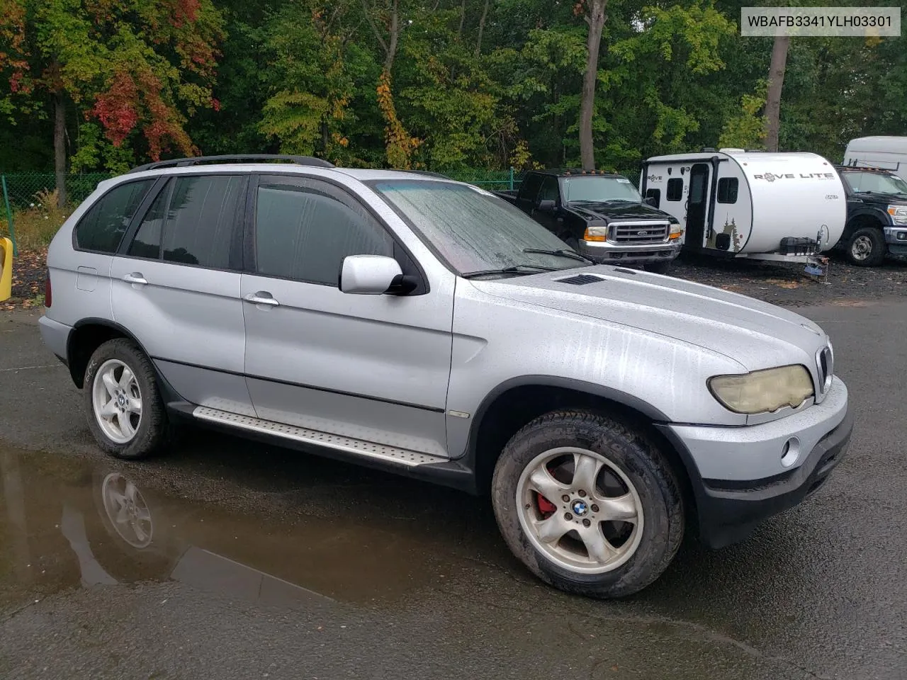 2000 BMW X5 4.4I VIN: WBAFB3341YLH03301 Lot: 73379094