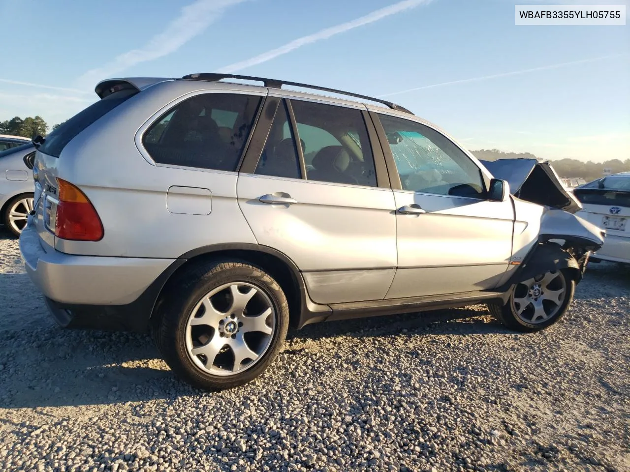 2000 BMW X5 4.4I VIN: WBAFB3355YLH05755 Lot: 77136744