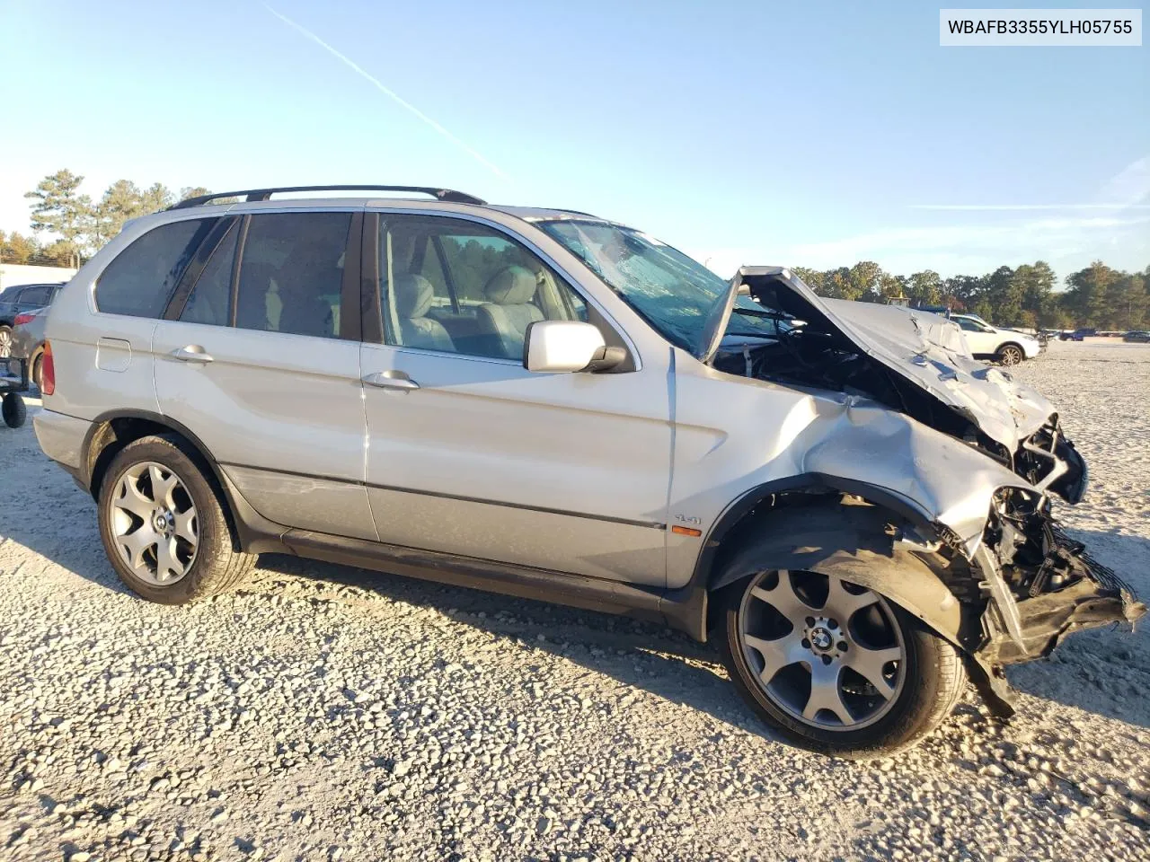 2000 BMW X5 4.4I VIN: WBAFB3355YLH05755 Lot: 77136744