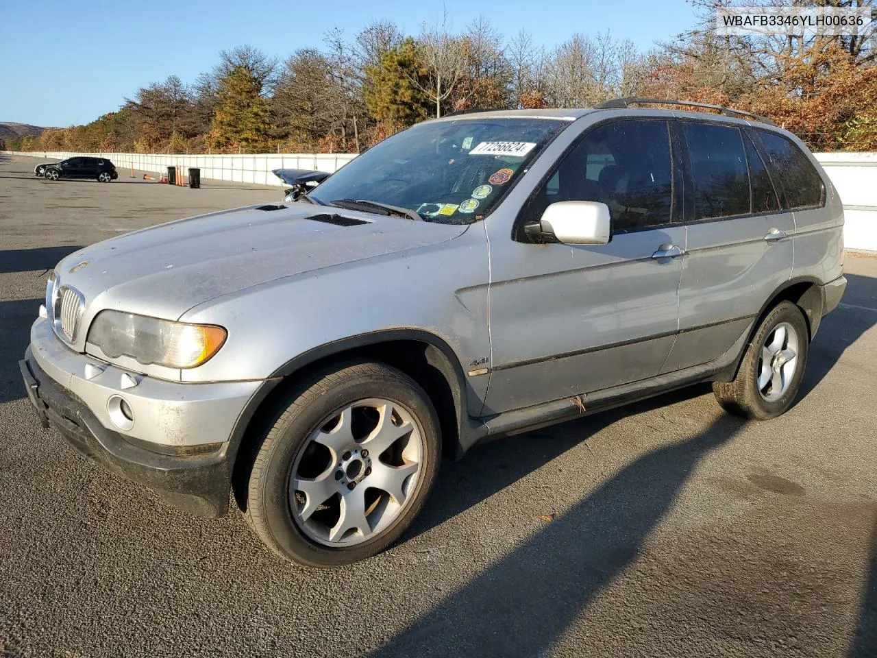 2000 BMW X5 4.4I VIN: WBAFB3346YLH00636 Lot: 77256624