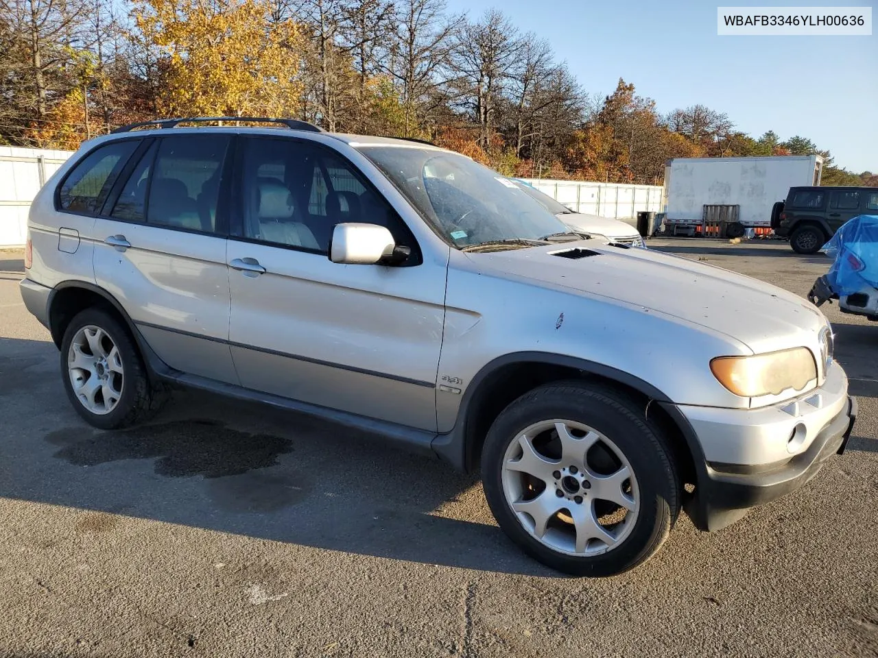 2000 BMW X5 4.4I VIN: WBAFB3346YLH00636 Lot: 77256624