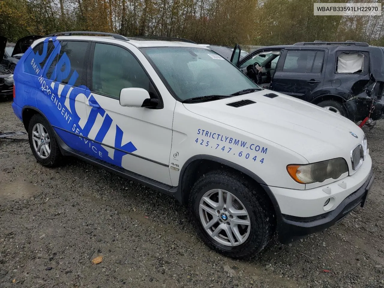 2001 BMW X5 4.4I VIN: WBAFB33591LH22970 Lot: 73057604