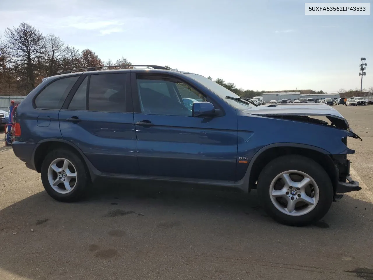 2002 BMW X5 3.0I VIN: 5UXFA53562LP43533 Lot: 46008764