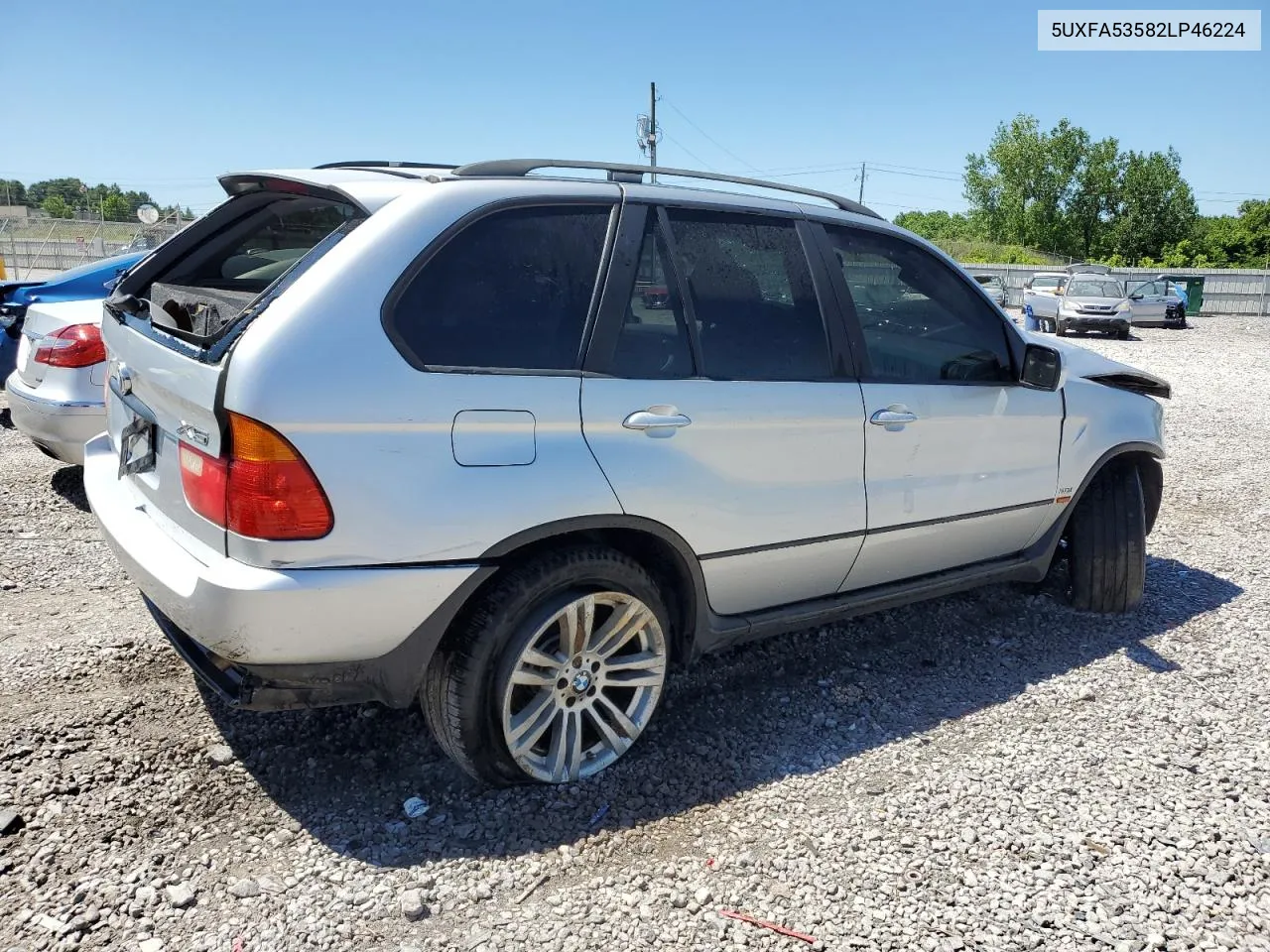 2002 BMW X5 3.0I VIN: 5UXFA53582LP46224 Lot: 58294594