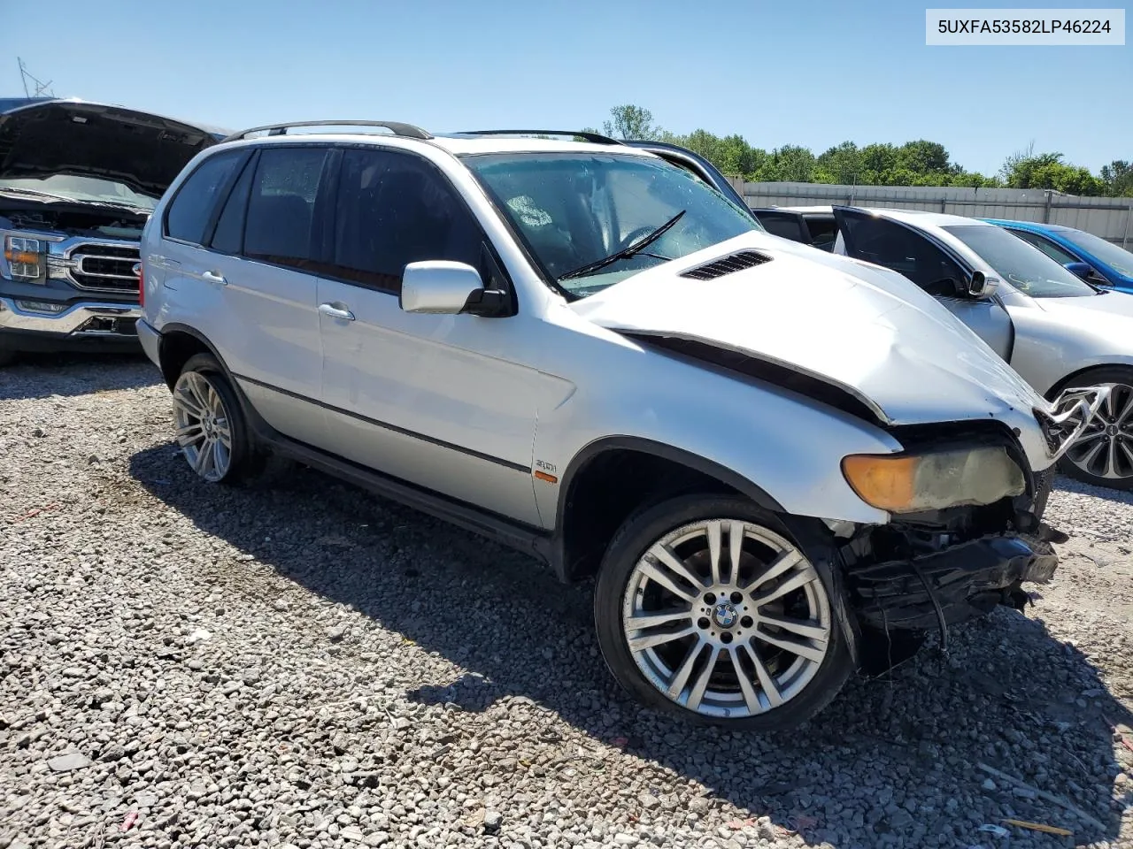 2002 BMW X5 3.0I VIN: 5UXFA53582LP46224 Lot: 58294594