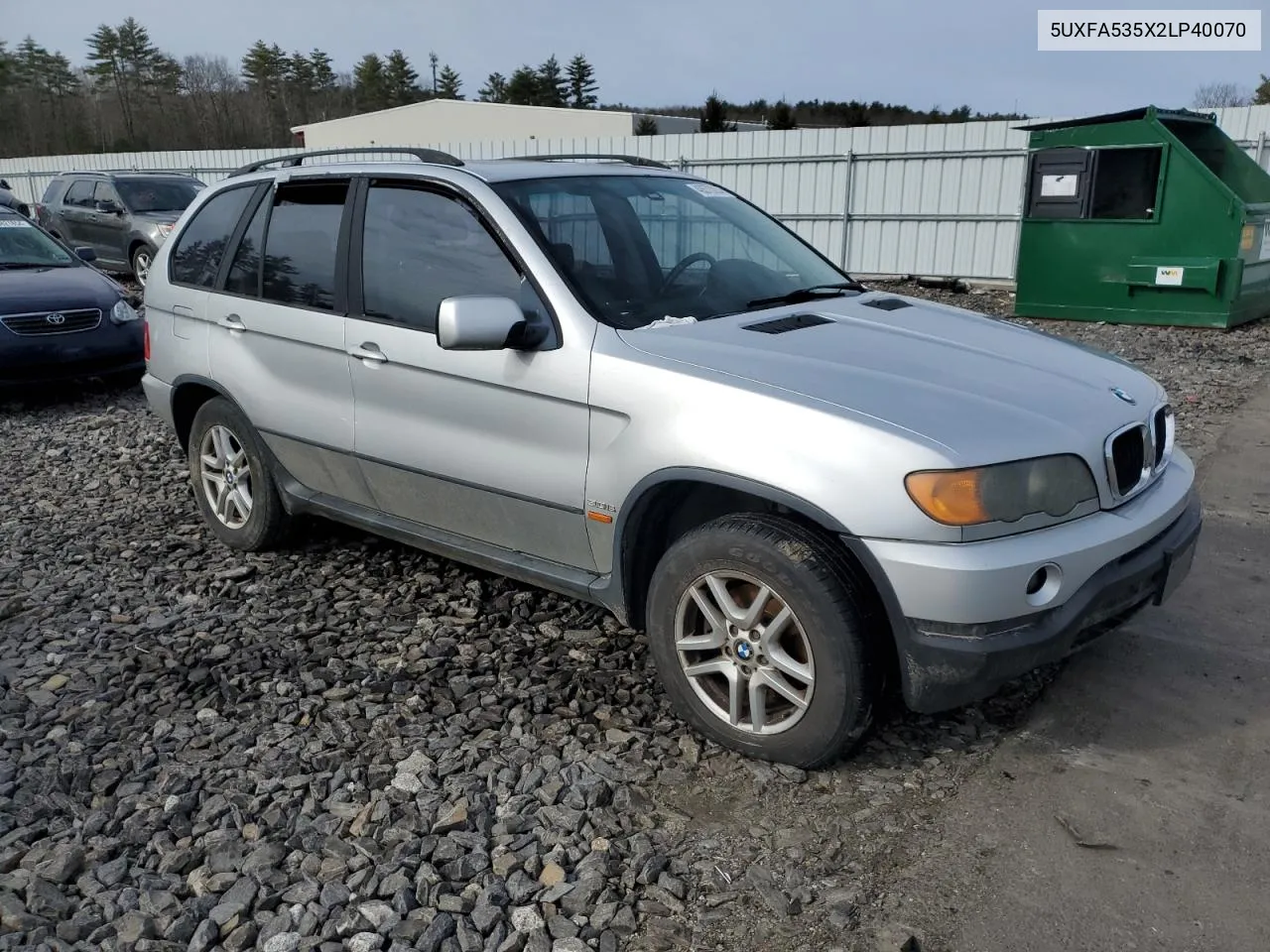 2002 BMW X5 3.0I VIN: 5UXFA535X2LP40070 Lot: 67320264