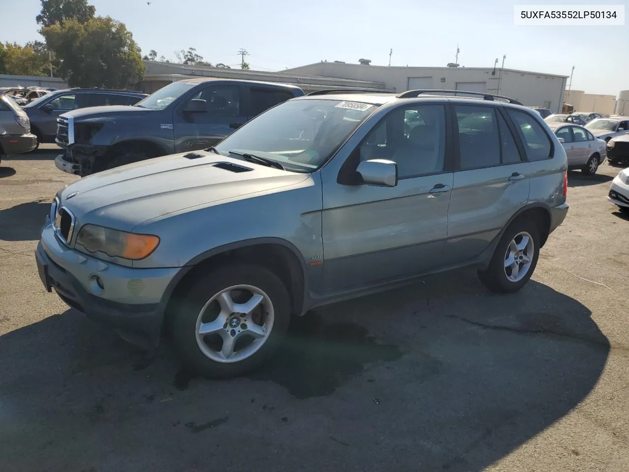 2002 BMW X5 3.0I VIN: 5UXFA53552LP50134 Lot: 70958584