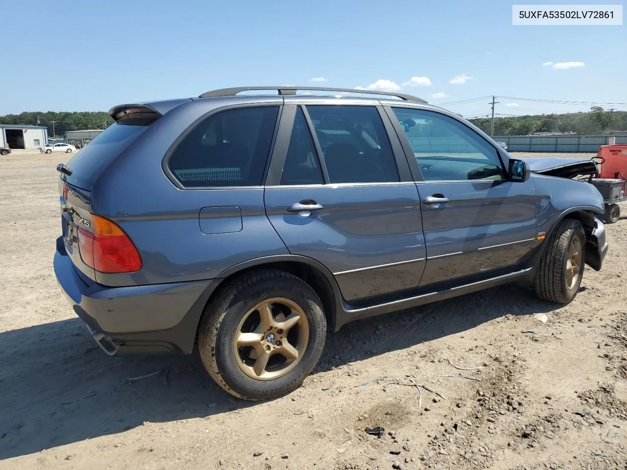 2002 BMW X5 3.0I VIN: 5UXFA53502LV72861 Lot: 72165804