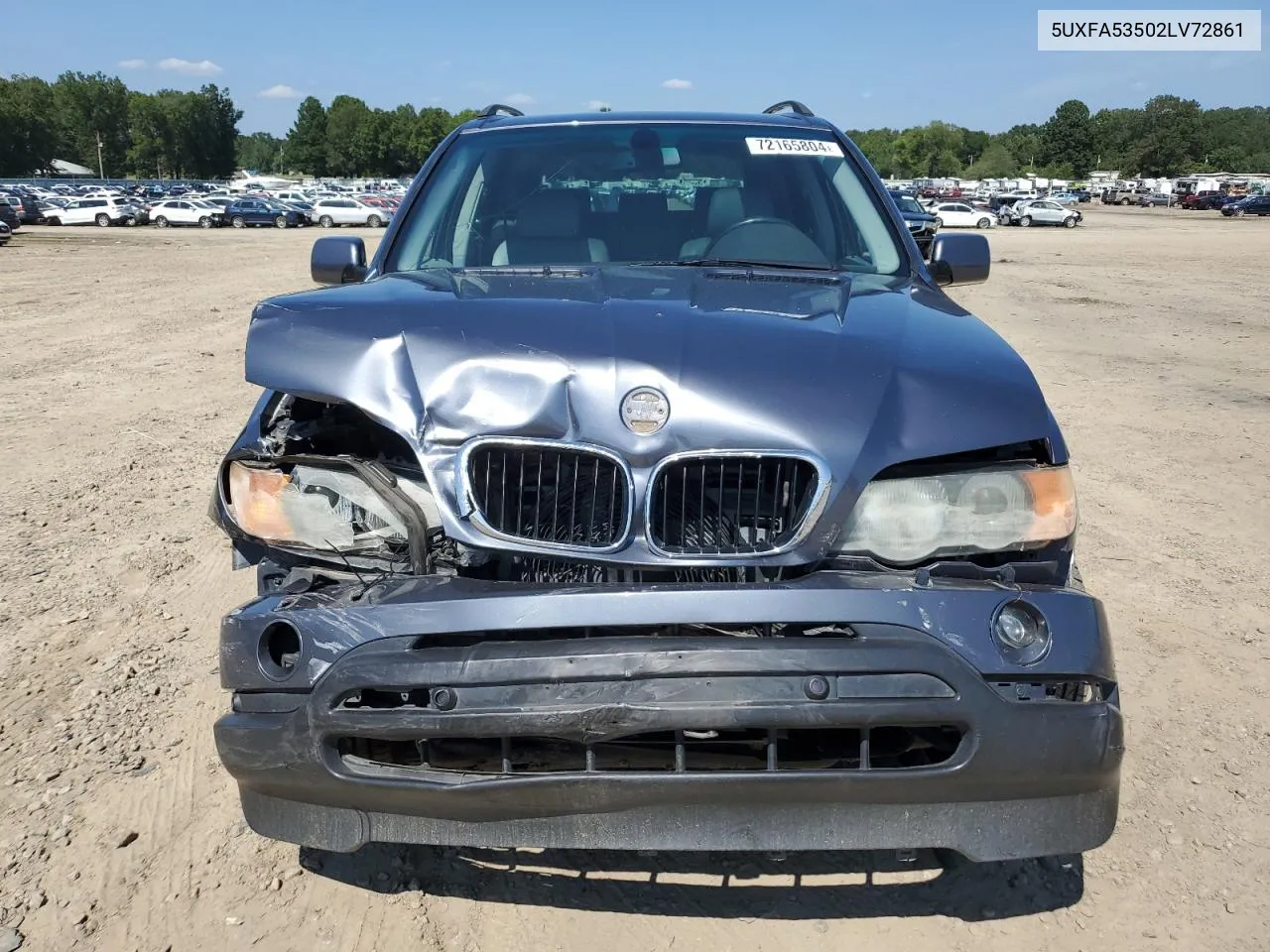 2002 BMW X5 3.0I VIN: 5UXFA53502LV72861 Lot: 72165804