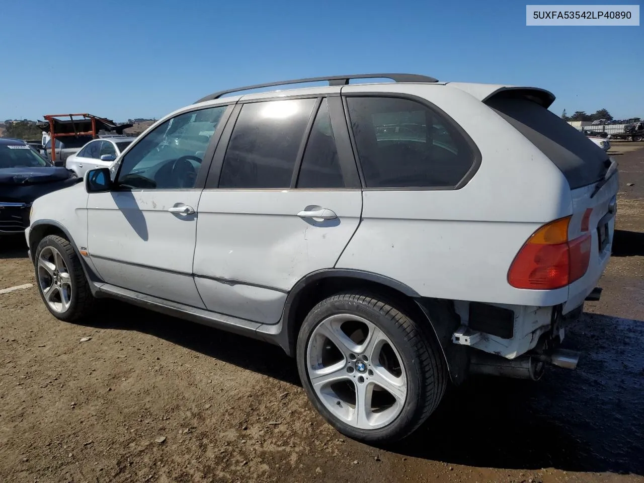 2002 BMW X5 3.0I VIN: 5UXFA53542LP40890 Lot: 74705524