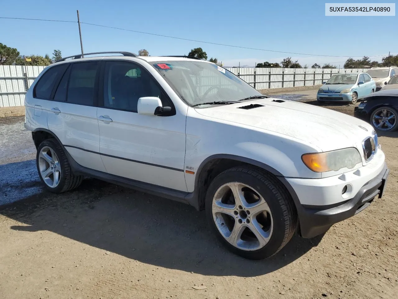 2002 BMW X5 3.0I VIN: 5UXFA53542LP40890 Lot: 74705524