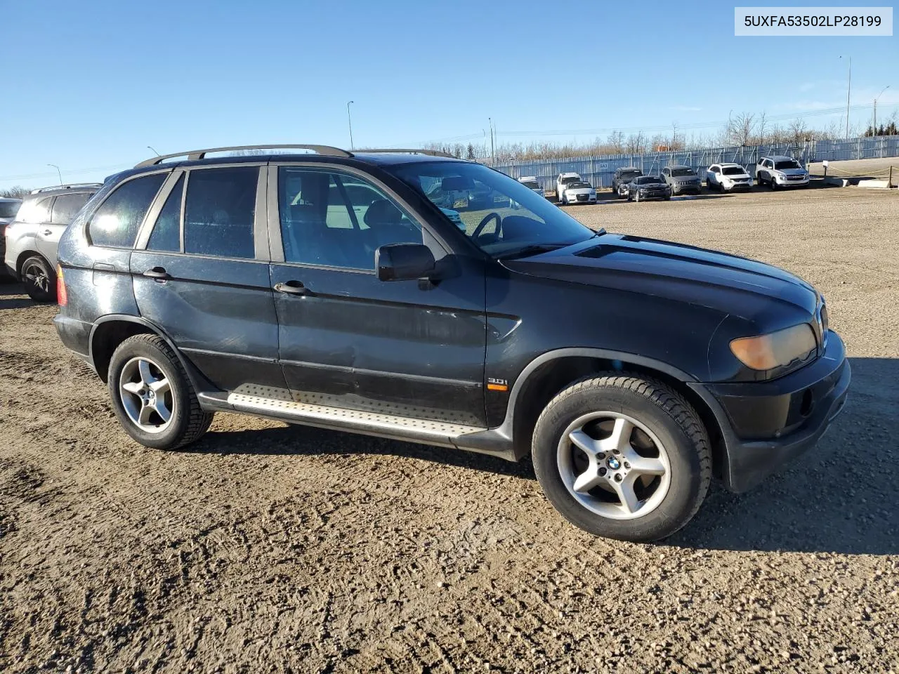 2002 BMW X5 3.0I VIN: 5UXFA53502LP28199 Lot: 79718504