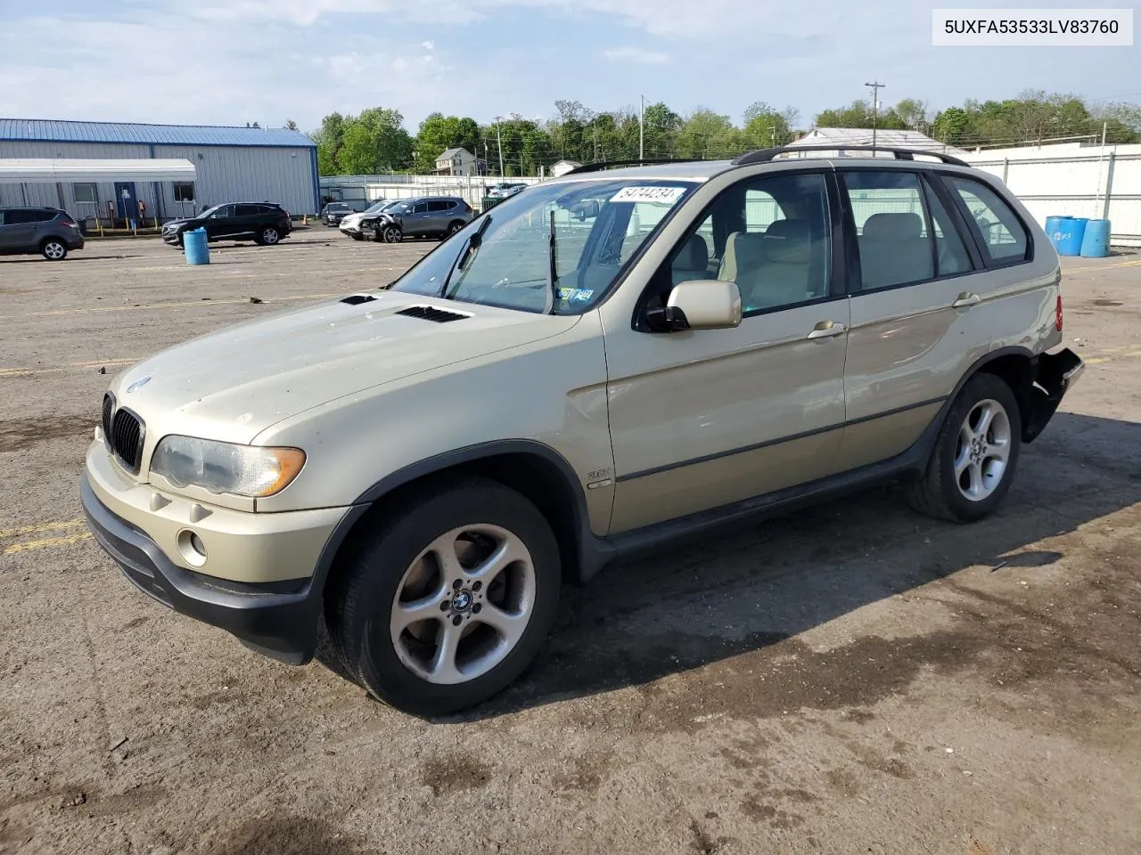 2003 BMW X5 3.0I VIN: 5UXFA53533LV83760 Lot: 54744234