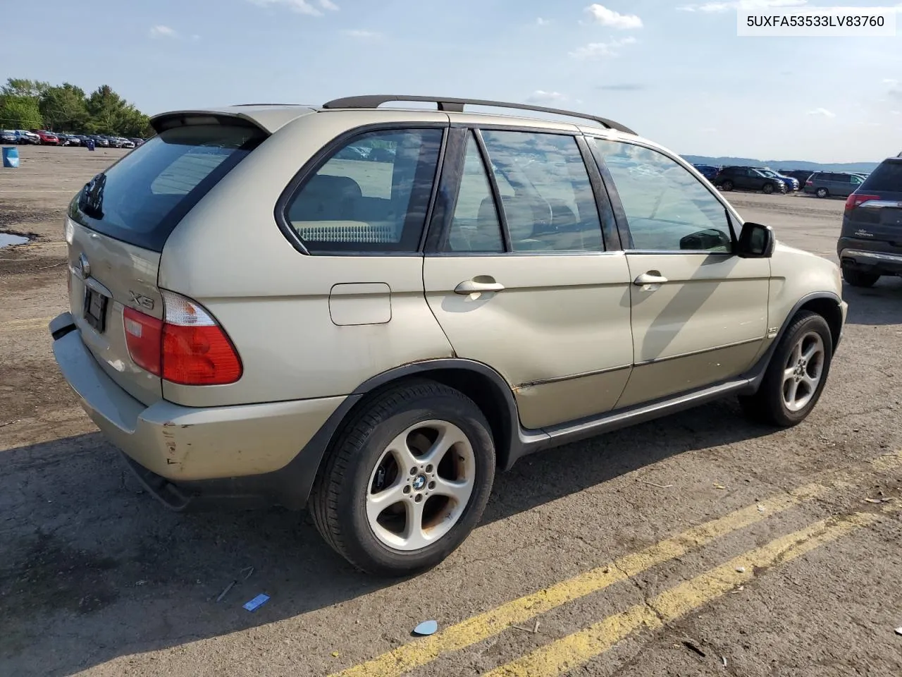 2003 BMW X5 3.0I VIN: 5UXFA53533LV83760 Lot: 54744234