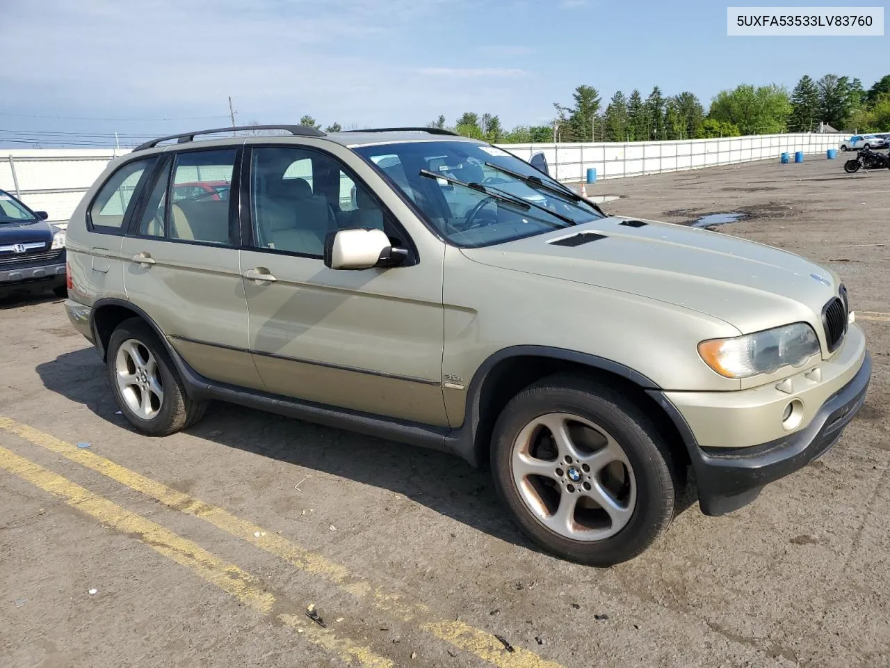 2003 BMW X5 3.0I VIN: 5UXFA53533LV83760 Lot: 54744234