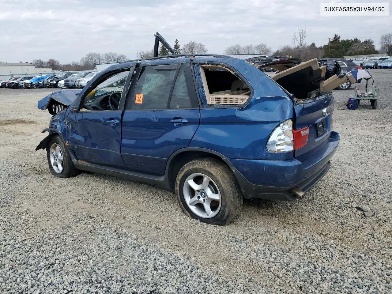 2003 BMW X5 3.0I VIN: 5UXFA535X3LV94450 Lot: 65011034