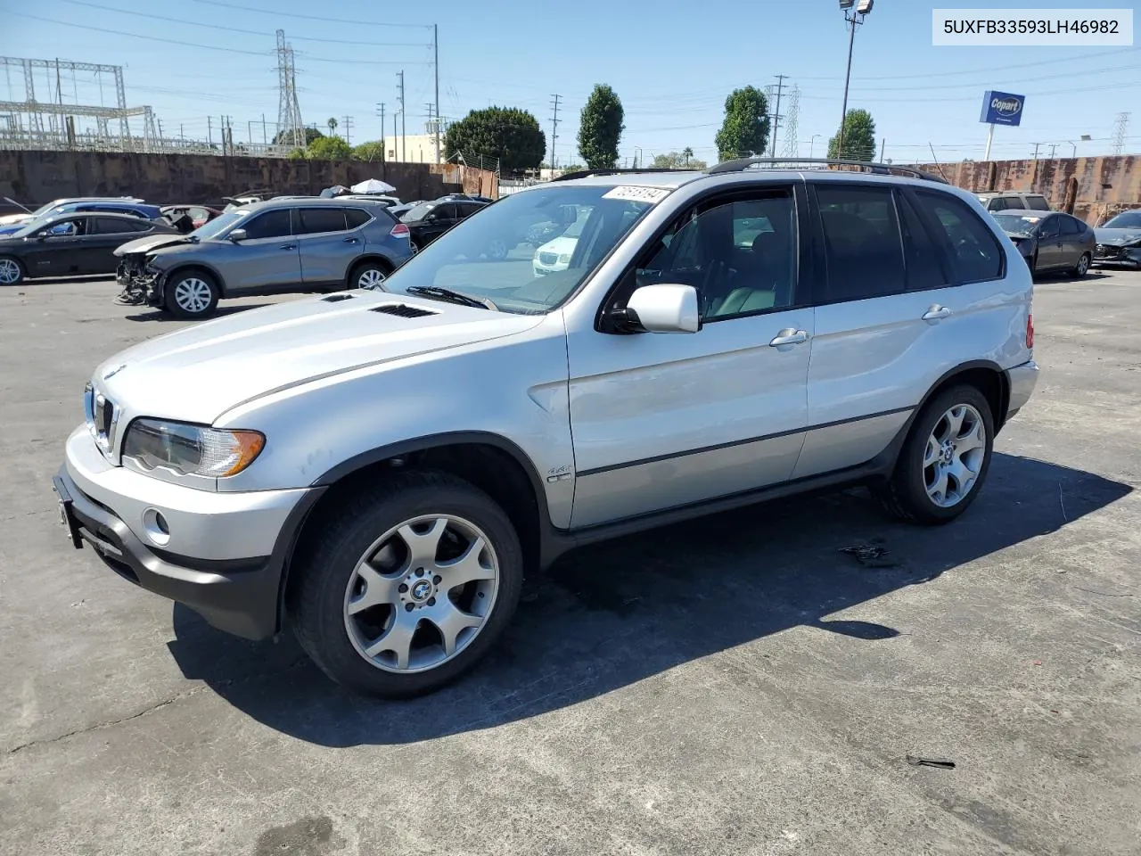 2003 BMW X5 4.4I VIN: 5UXFB33593LH46982 Lot: 70518194