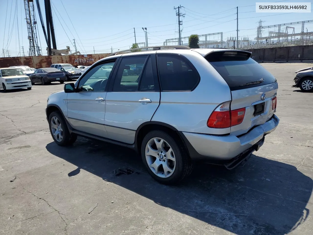 2003 BMW X5 4.4I VIN: 5UXFB33593LH46982 Lot: 70518194