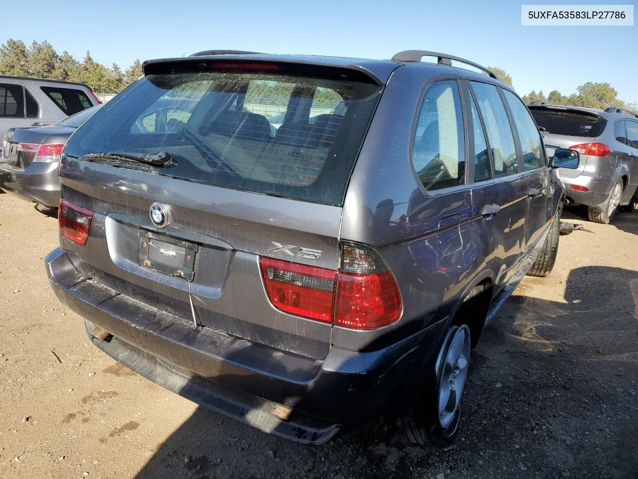 2003 BMW X5 3.0I VIN: 5UXFA53583LP27786 Lot: 72170034