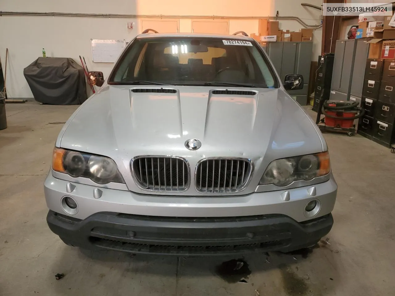 2003 BMW X5 4.4I VIN: 5UXFB33513LH45924 Lot: 78274194