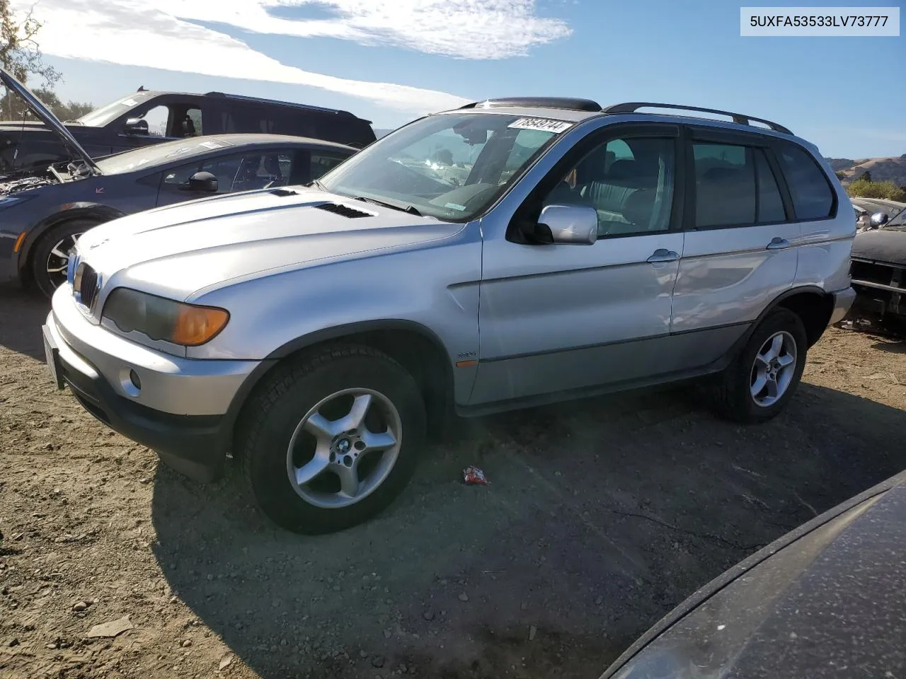 2003 BMW X5 3.0I VIN: 5UXFA53533LV73777 Lot: 78549744