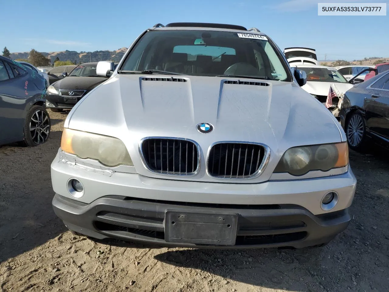 2003 BMW X5 3.0I VIN: 5UXFA53533LV73777 Lot: 78549744