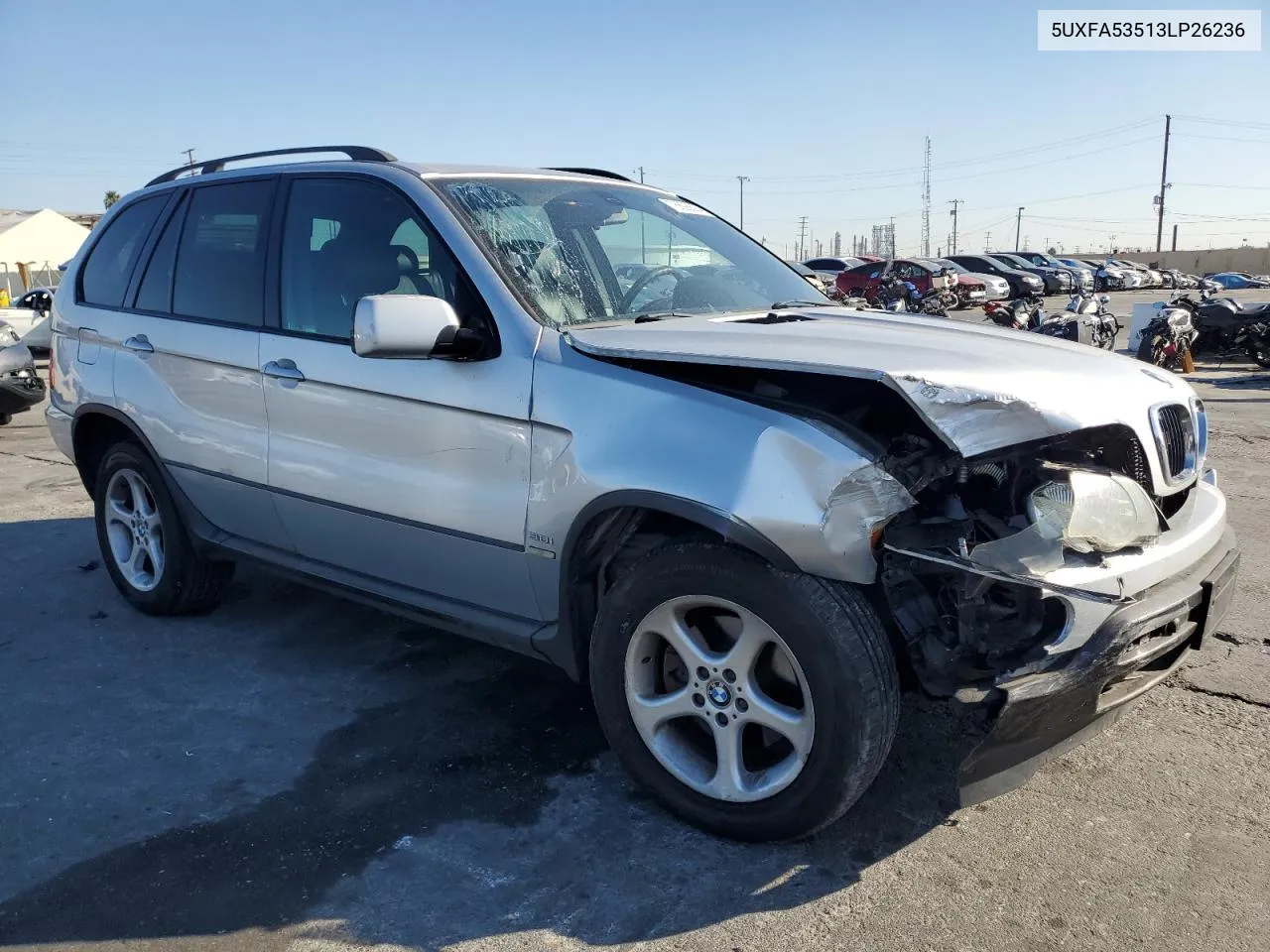 2003 BMW X5 3.0I VIN: 5UXFA53513LP26236 Lot: 78698694